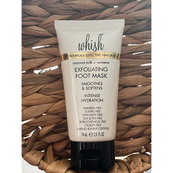 Whish Coconut Milk & Verbena Exfoliating Foot Mask Intense Hydration 2.5 fl oz N - Picture 4 of 4
